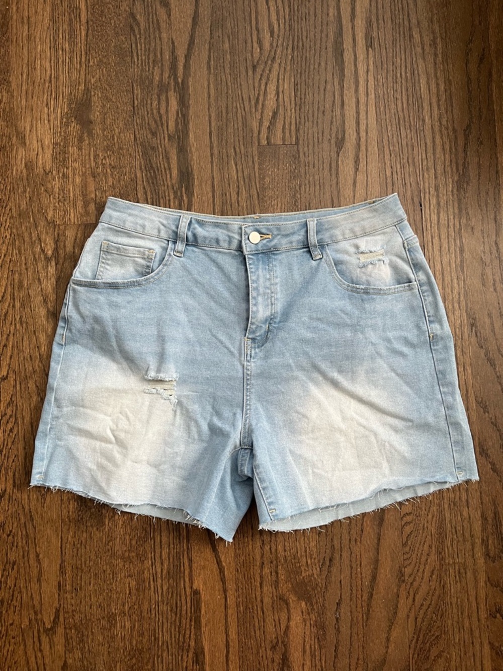 Light Wash Denim Women's Shorts